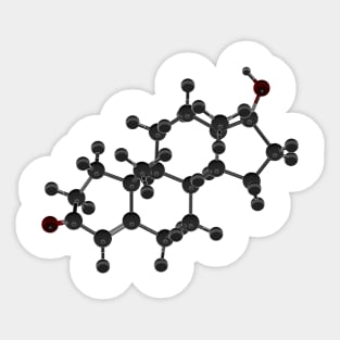 Testosterone Molecule Sticker